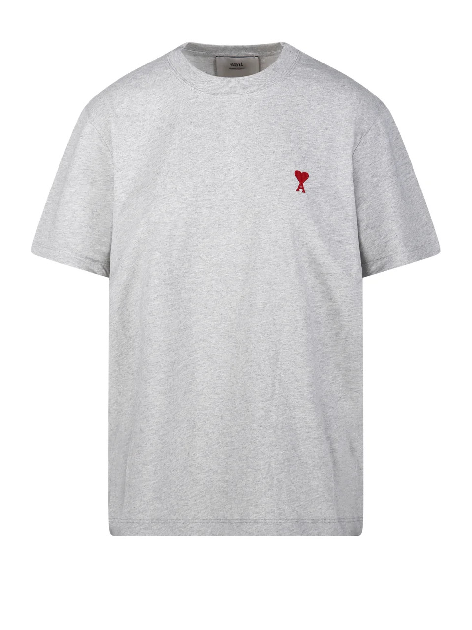 AMI Paris Logo Embroidered Crewneck T-Shirt | Cettire Global