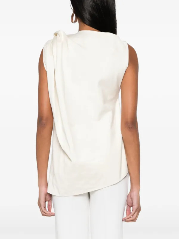 TOTEME shoulder-twist Tank Top - Farfetch | Farfetch Global