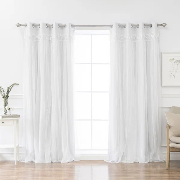 Loar Polyester Room Darkening Curtain Pair (Set of 2) | Wayfair North America