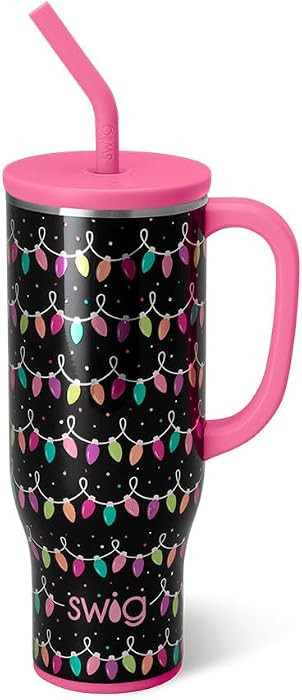 Swig Life 30oz Mega Mug, 30oz Tumbler with Handle and Straw, Large Insulated Tumblers, Cup Holder... | Amazon (US)