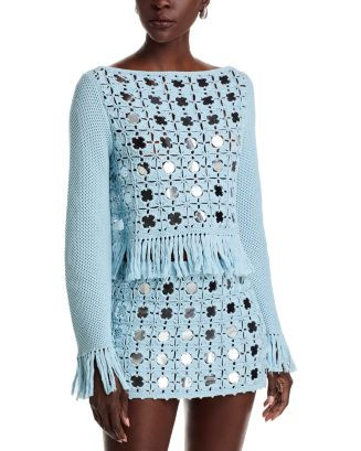 Camilla Mirror Fringe Top | Bloomingdale's (US)