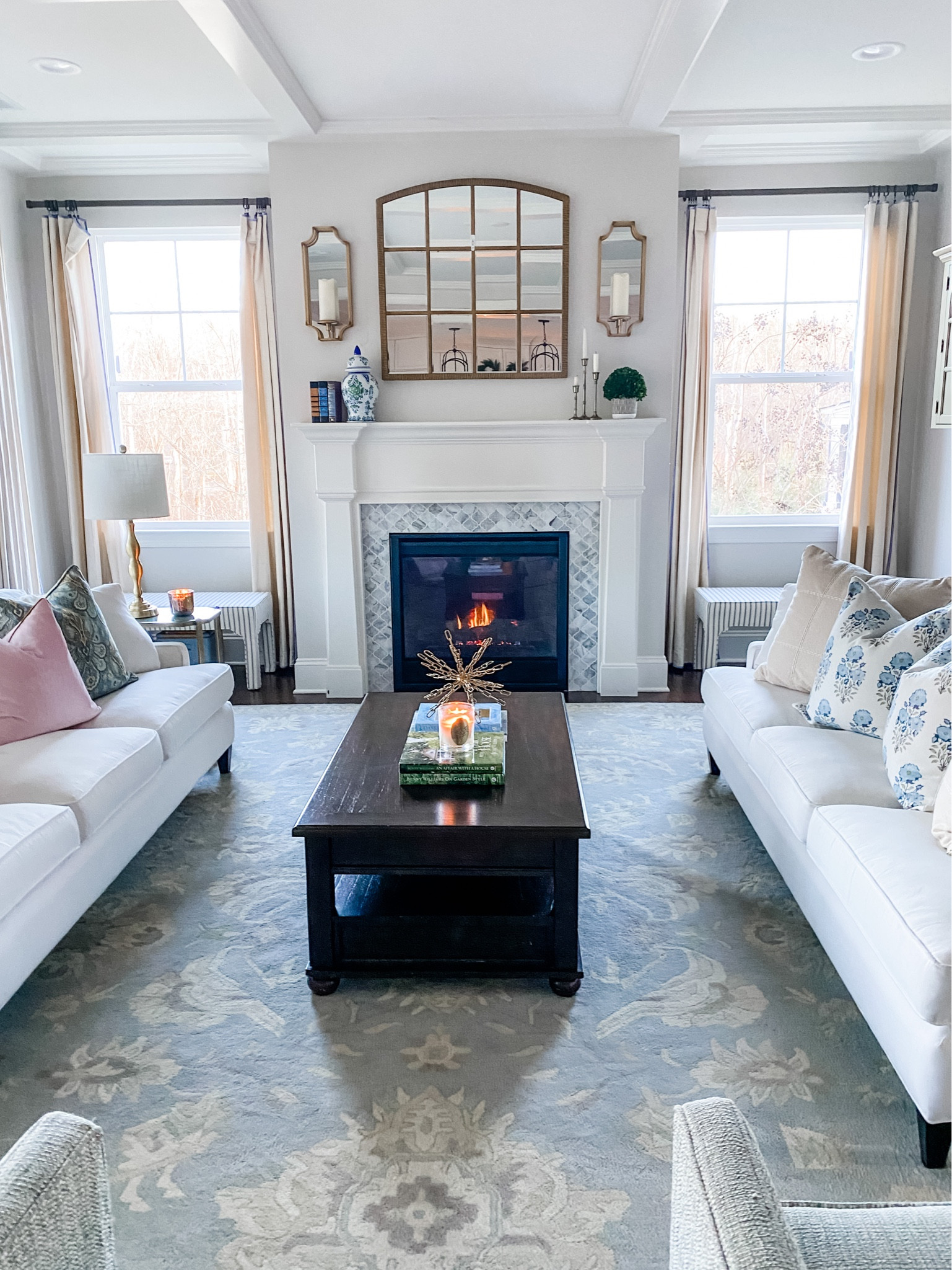 Living room winter refresh decor

#LTKhome #LTKFind #LTKSeasonal