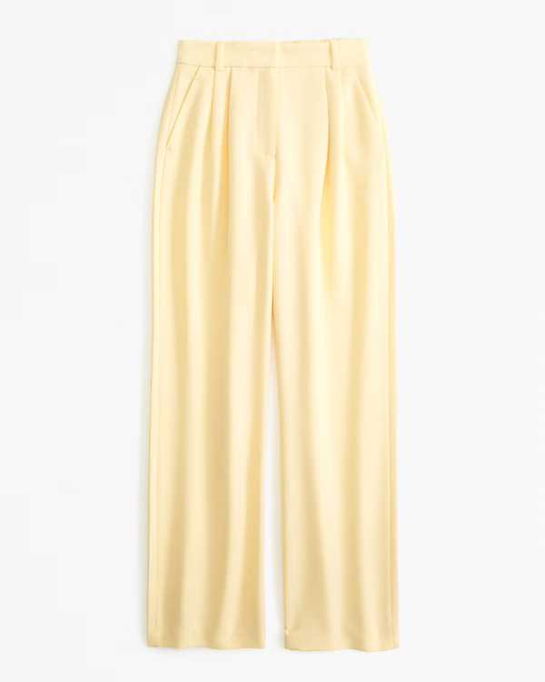 Curve Love A&F Sloane Tailored Pant | Abercrombie & Fitch (US)