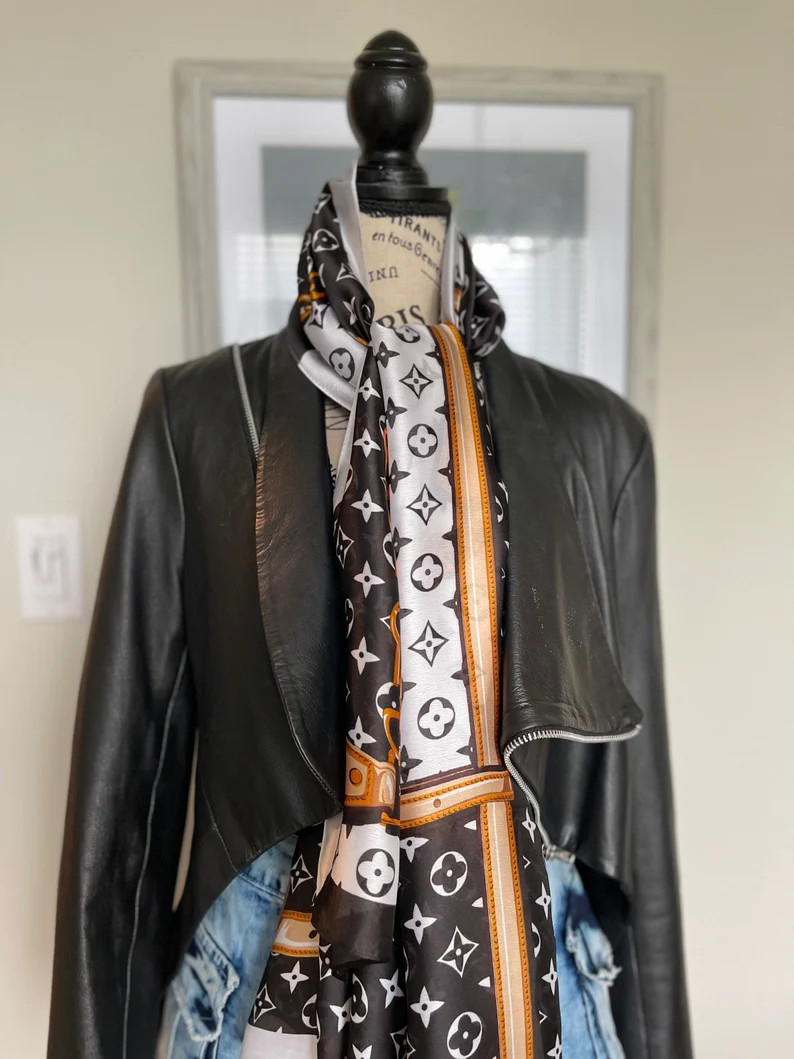 Women Silk Scarf 3 Colors | Etsy | Etsy (US)