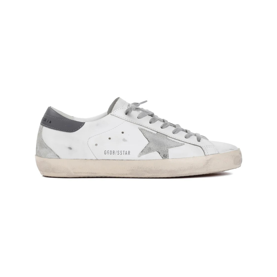 Superstar White Ice Dark Gray Cow Leather Sneakers | Shop Simon