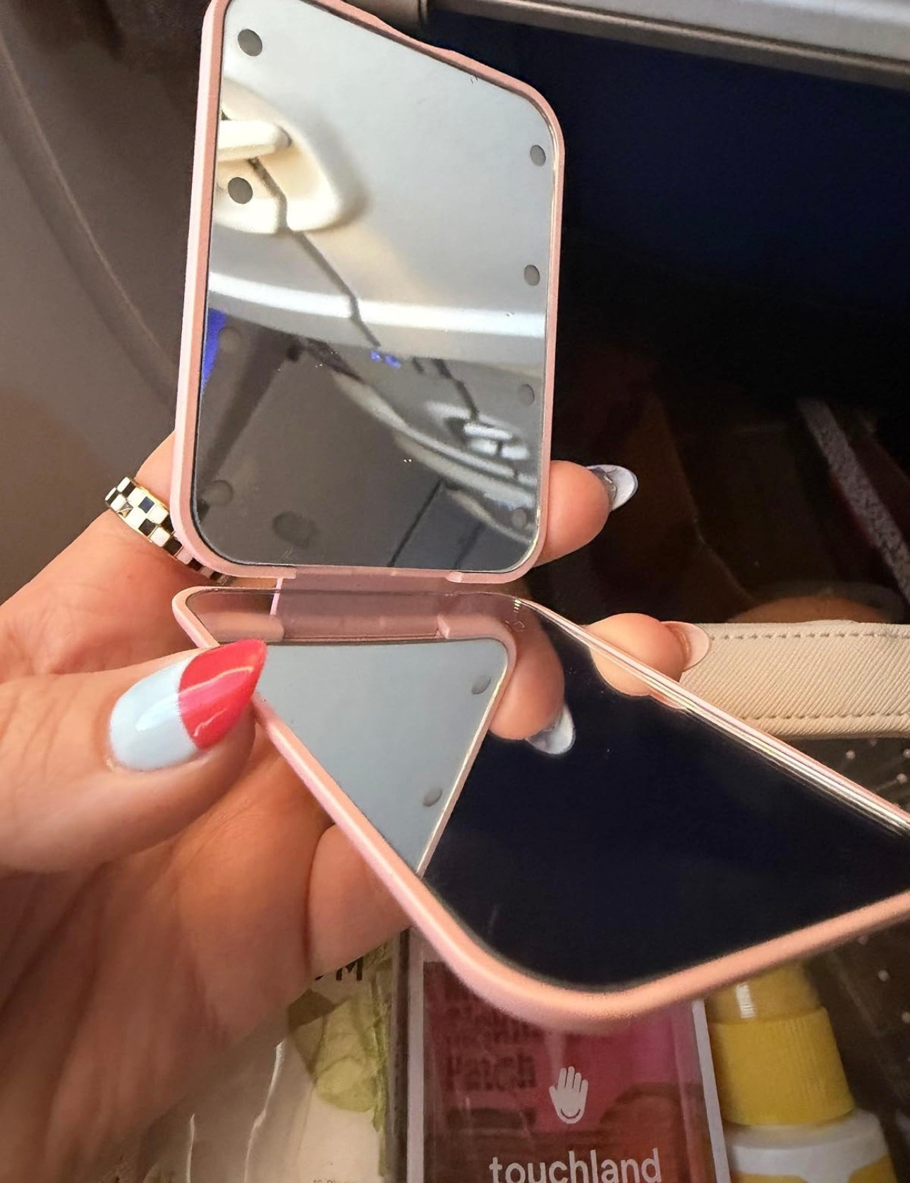 Compact mirror perfect for on the go! Love this pink one. 


#LTKBeauty #LTKgrwm #LTKTravel