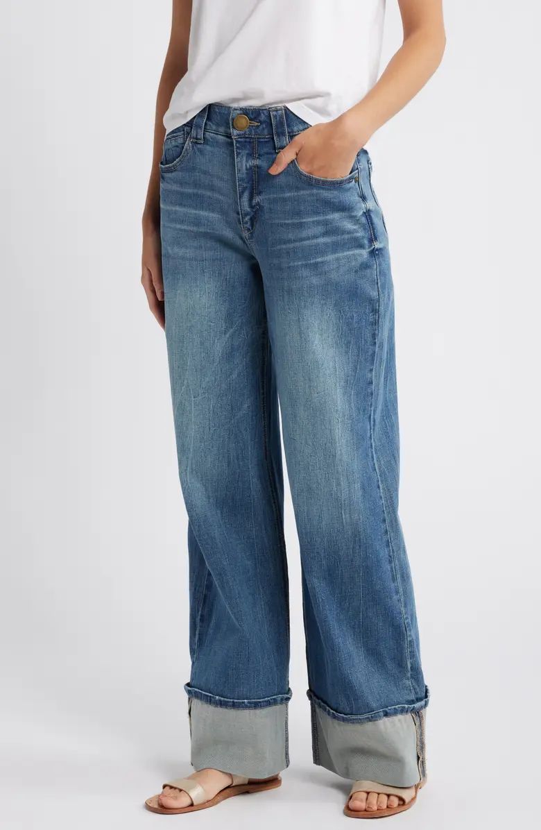 'Ab'Solution Skyrise Wide Leg Jeans | Nordstrom