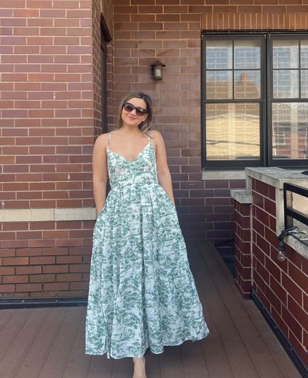 Perfect vacation dress. I got a petite small - the straps are adjustable and the skirt is very roomy and flowy. 

#LTKstyletip #LTKSeasonal #LTKfindsunder100