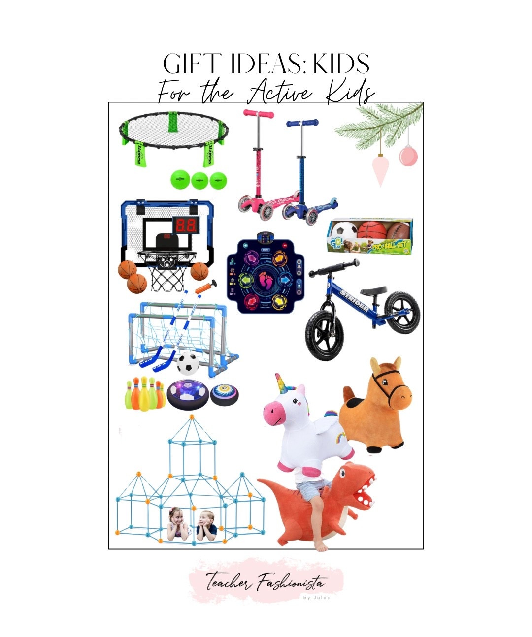 Gift ideas for active kids to play indoors! Nieces and nephews, friend’s kids, gift donations, etc!


Christmas gifts for kids, holiday shopping