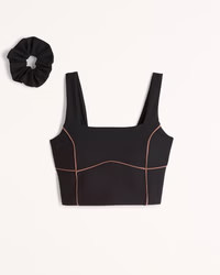 YPB sculptLUX Squareneck Slim Tank | Abercrombie & Fitch (US)