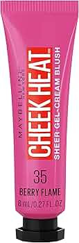 Maybelline New York Cheek Heat Gel-Cream Blush Makeup, Lightweight, Breathable Feel, Sheer Flush ... | Amazon (US)