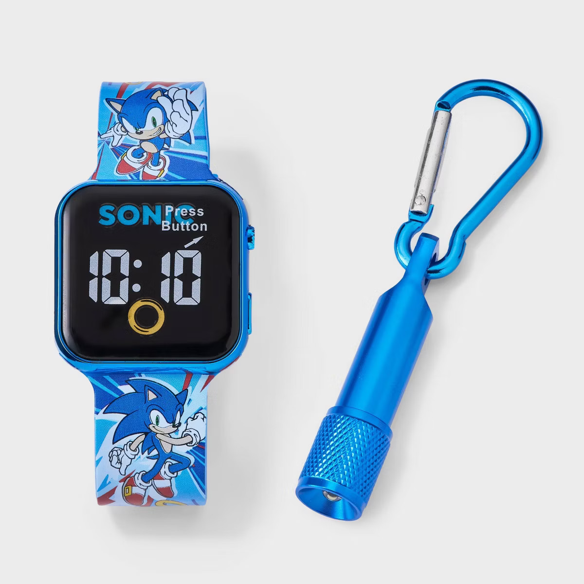 Boys' Sonic the Hedgehog Watch Set with Flashlight - Blue | Target