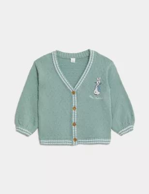 Pure Cotton Peter Rabbit™ Knitted Cardigan (0-36 Months) | M&S Collection | M&S | Marks & Spencer IE