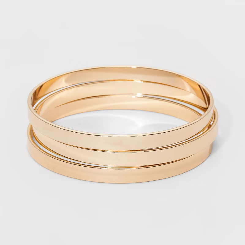 Bangle Bracelet 3pc - A New Day™ Gold | Target