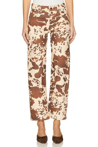 Free People x We The Free Risk Taker Printed Wide Leg in Tea Combo from Revolve.com | Revolve Clothing (Global)