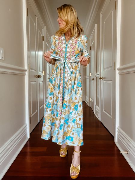 The springiest floral dress: perfect for a baby or bridal shower, Easter or a spring luncheon or patio party 

#LTKparties #LTKwedding #LTKSeasonal