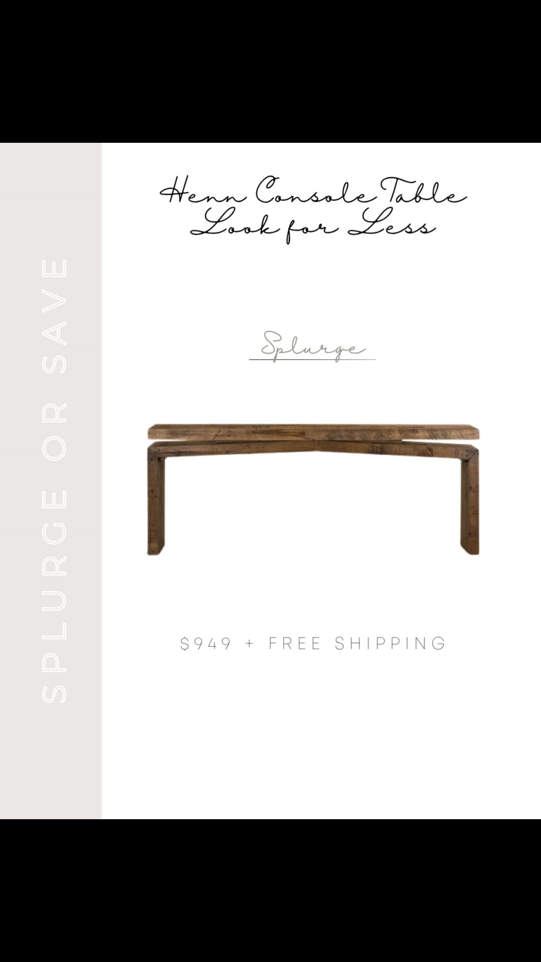 A new Henn console table dupe that looks exactly the same! 


Henn solid wood console table dupe, solid wood console table, entry table, Henn solid wood console table look alike, Henn solid wood console table look for less, Henn solid wood console table sale, arwah 58” console table, Wayfair sale, Wayfair top sellers, Wayfair bestsellers, neutral home, neutral home aesthetic, console table styling, console table styling inspo, entry table styling, entry table styling inspo, cozy home, cozy home aesthetic, entryway table, entryway console table 


#LTKHome #LTKSaleAlert #LTKStyleTip