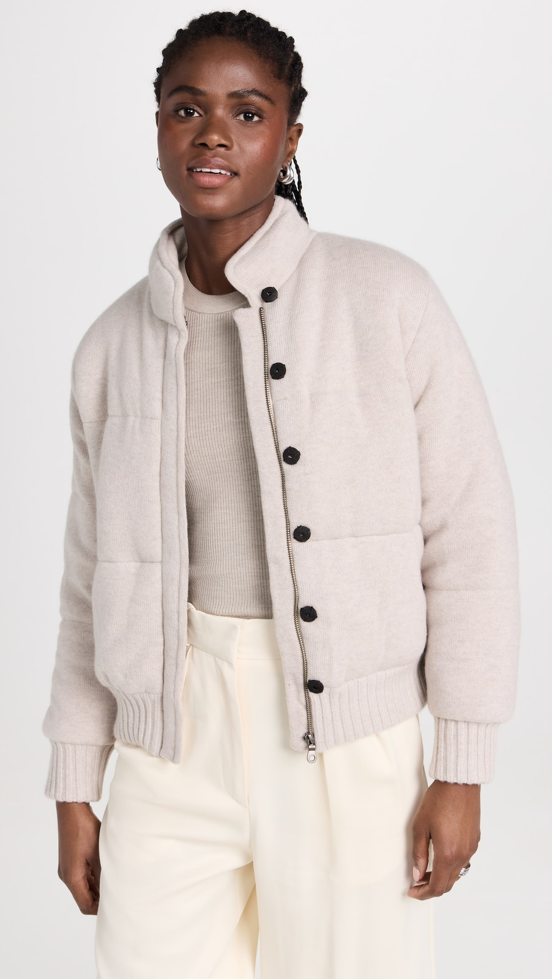Le Kasha Taos Puffy Cashmere Bomber | Shopbop | Shopbop