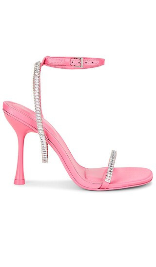 Luxon Crystal Harness Sandal in Taffy | Revolve Clothing (Global)