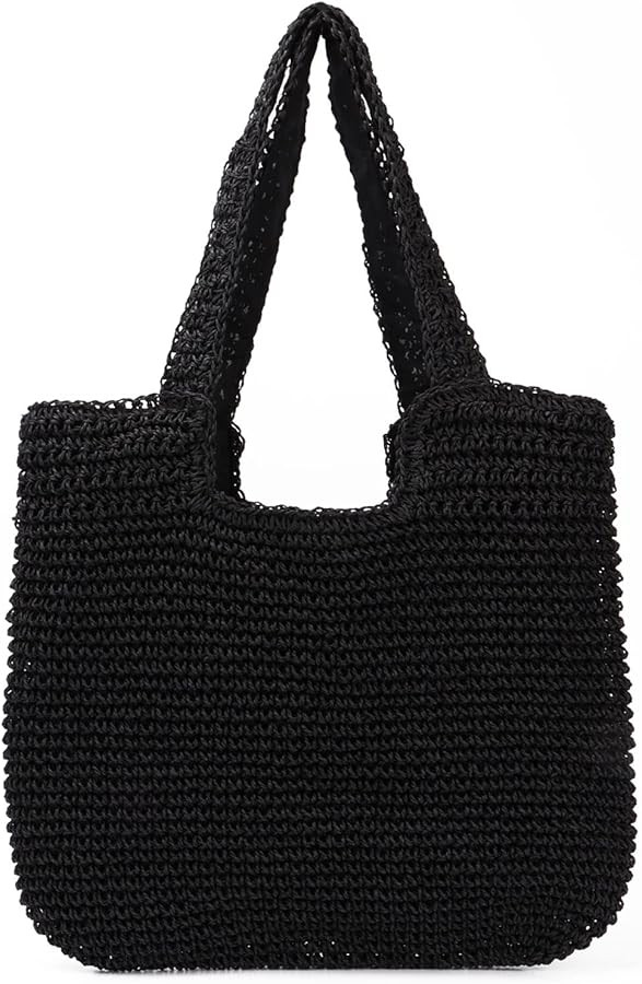 Freie Liebe Straw Beach Bag for Women Summer Woven Tote Bag Shoulder Handbags | Amazon (US)