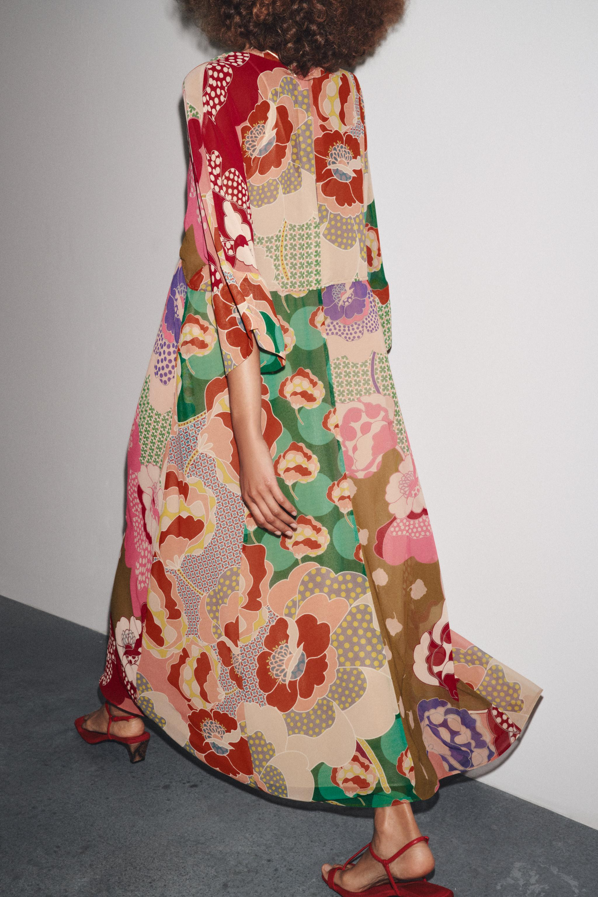 ZW COLLECTION FLORAL DRESS | Zara US