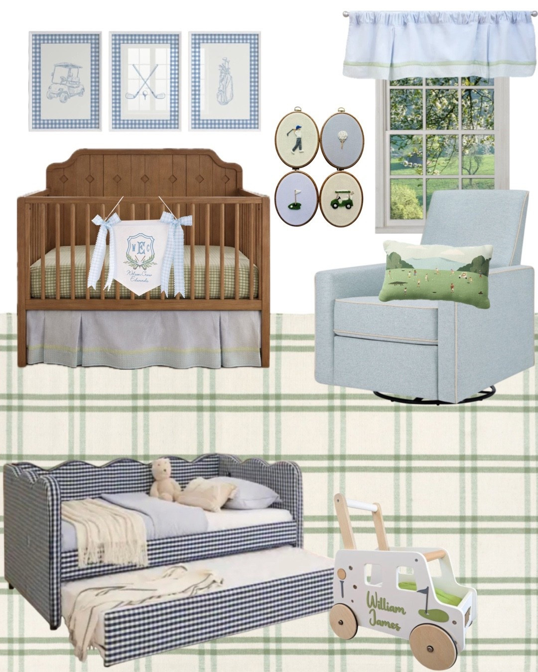 Boys Grandmillennial style golf themed nursery

#LTKKids #LTKHome #LTKBaby