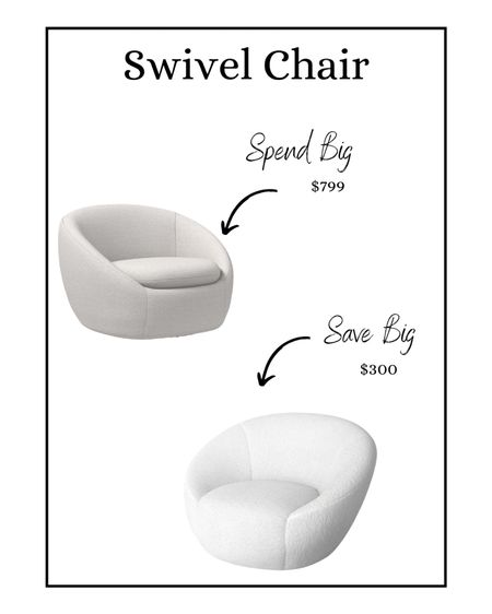 Swivel chair, accent chair, furniture, spend big save big, same look for less 

#LTKHome #LTKSeasonal #LTKStyleTip