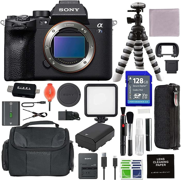 Sony Alpha a7S III Mirrorless Full Frame Camera Bundle with Extra Battery, 128GB Memory Card, Fle... | Amazon (US)