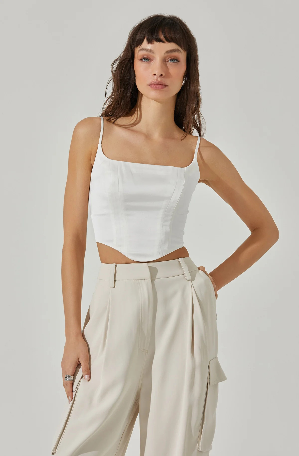 Satin Corset Tank Top | ASTR The Label (US)