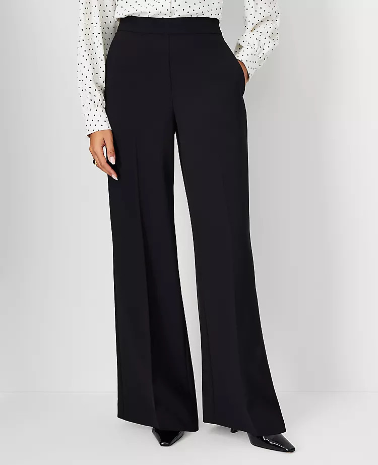 The Petite Wide Leg Pant in Fluid Crepe | Ann Taylor