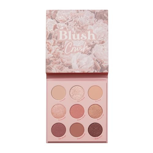 ColourPop Blush Crush Eyeshadow Palette - Brown, Gold & Pink Shadow Palette with Metallic and Matte Finishes - High-Pigment Eye Makeup with a Long-Wearing Formula (0.3 oz) | Amazon (US)