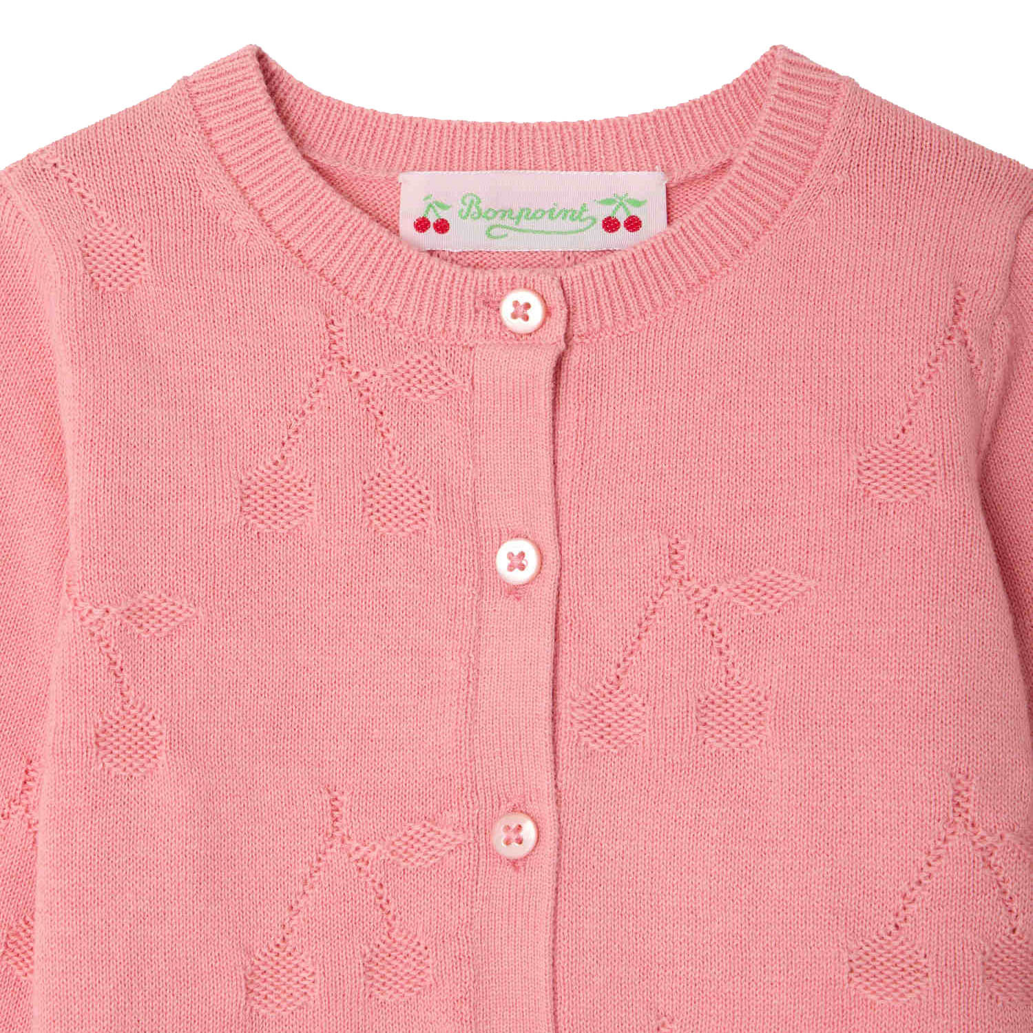 BONPOINT Teyana Baby Cardigan - Rose Bonbon | Shop.app