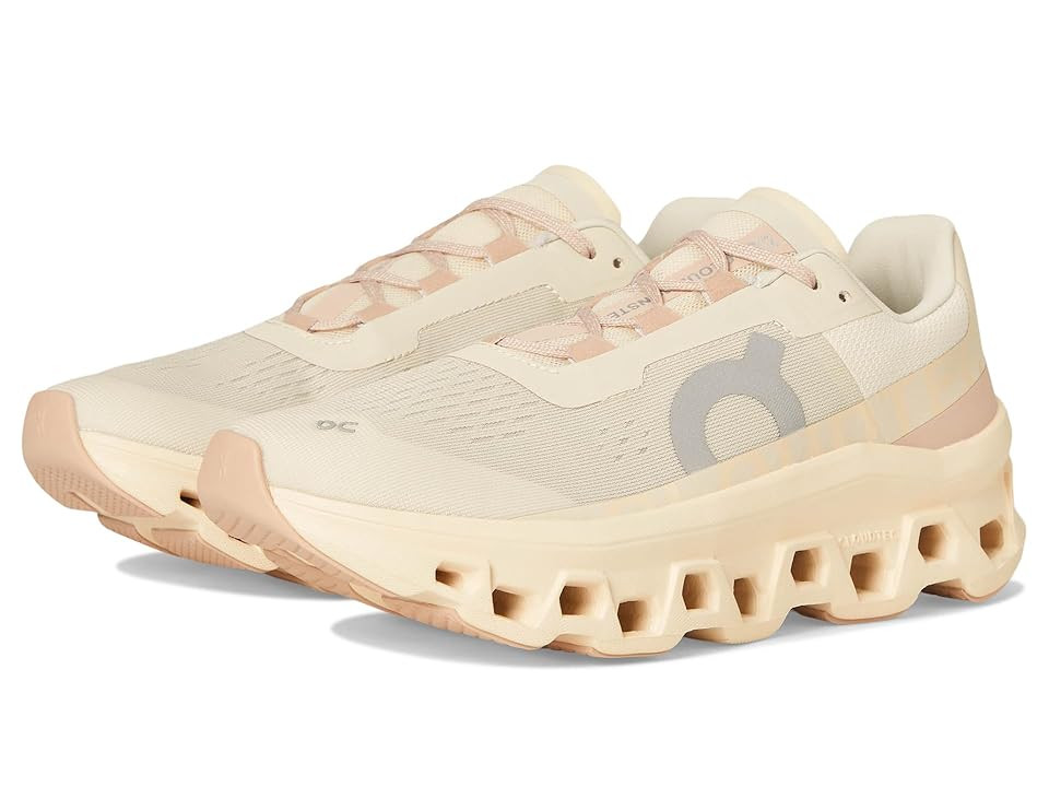 On Cloudmonster Women's Shoes Moon/Fawn : 9 M, Textile/Synthetic | Zappos
