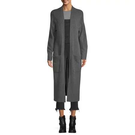 Scoop Patch Pocket Duster Sweater Women's | Walmart (US)