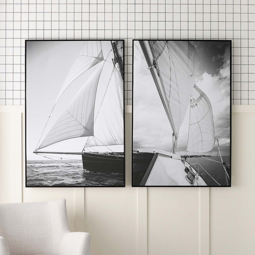 Sailboat Framed Wall Art | Pottery Barn Teen