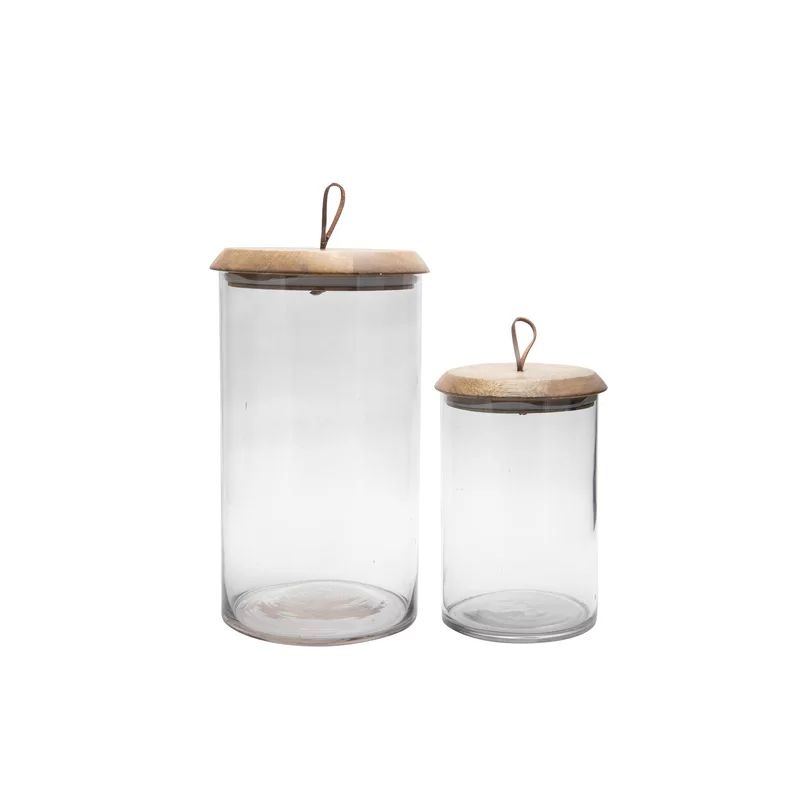 Mango Wood Covered Kitchen Canister | Wayfair North America