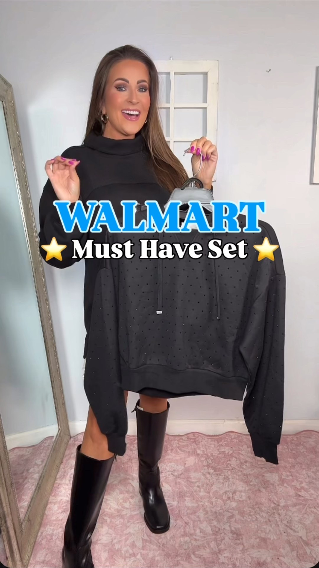 Sizes: 
Pullover: S
Skirt: S
Rhinestone Set: S
Shoes: TTS

fall outfit, fall style, fall fashion, Walmart finds, Walmart fashion, Walmart style, Walmart favorites, viral fashion, loungewear, sweat set 

#LTKSeasonal #LTKStyleTip #LTKFindsUnder50