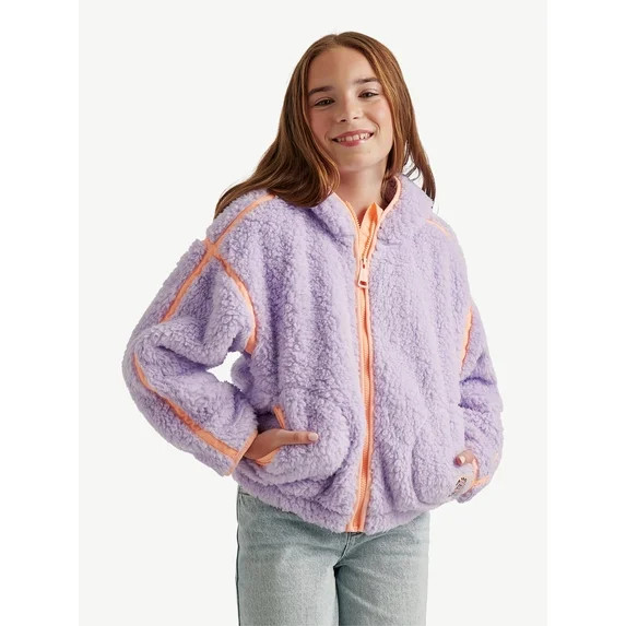 Justice Girls Solid Sherpa, Sizes XS - XL | Walmart (US)
