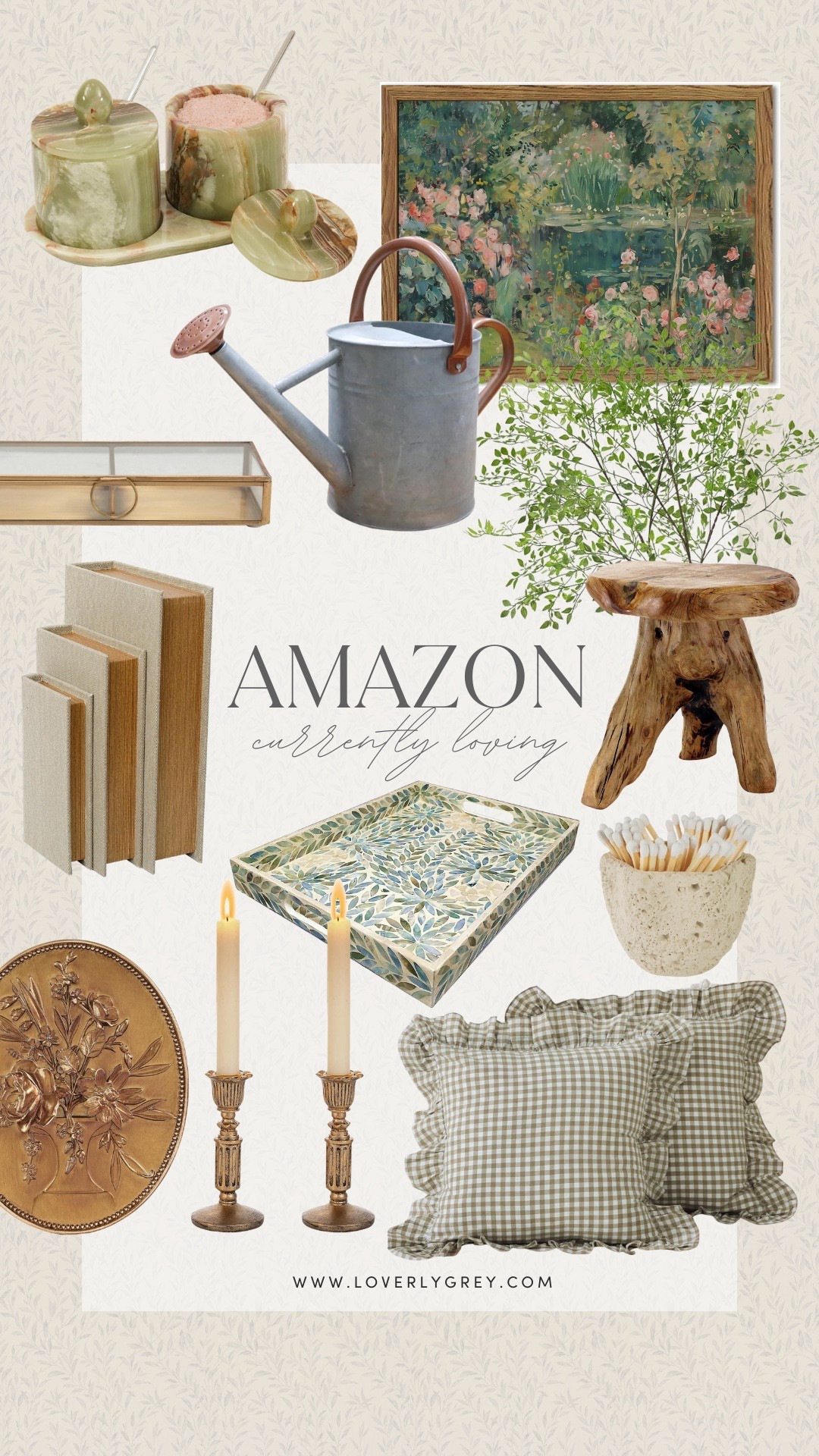 Amazon finds I’m currently loving! The wall art, gingham throw pillows, and onyx salt and pepper holders are a must-have! Perfect for updating your home in time for spring. 

#LTKHome