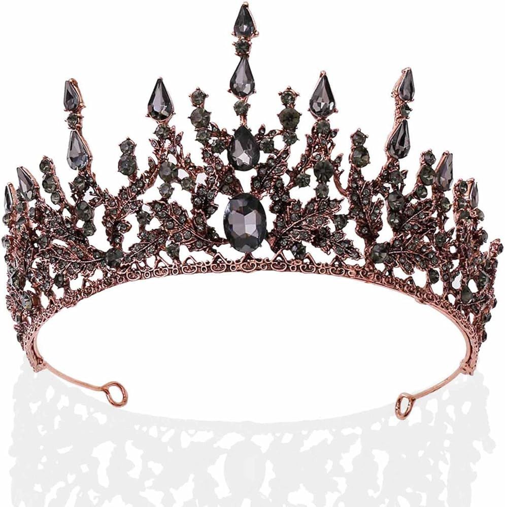Florry Baroque Crowns Crystal Tiaras and Crowns Wedding Queen Crowns for Brides Halloween Costume... | Amazon (US)