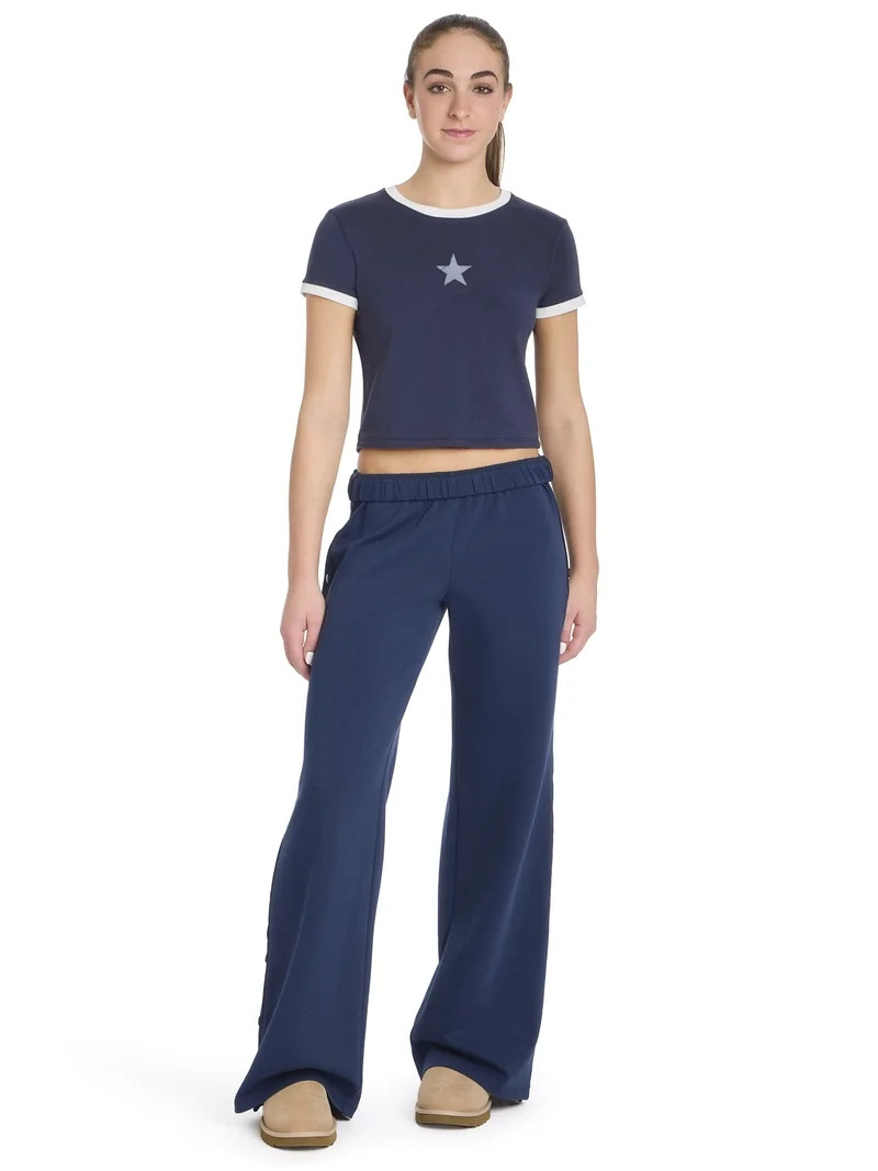 Mills by Millie Bobby Brown Women's Side Snap Pants, Sizes XXS-XXL | Walmart (US)