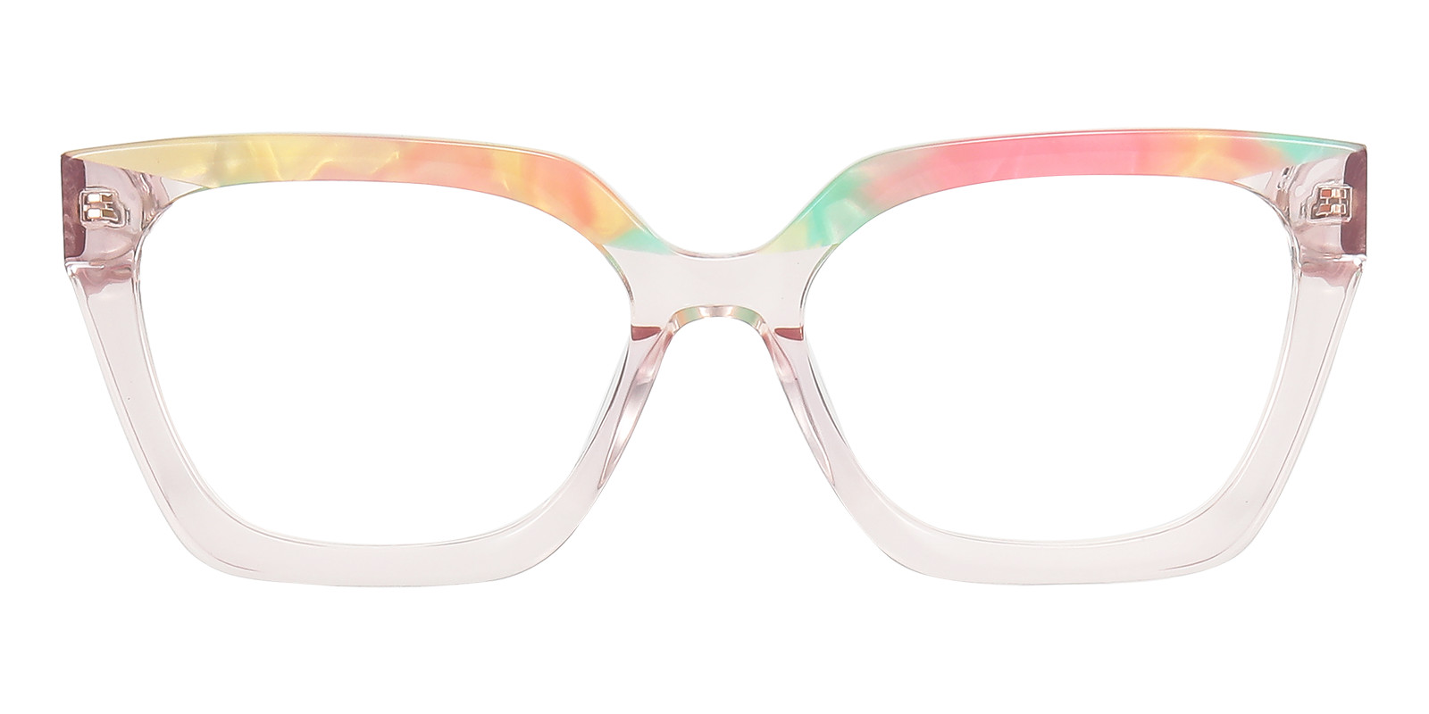 Square Pink/Floral Eyeglasses - FZ2255 | GlassesShop 