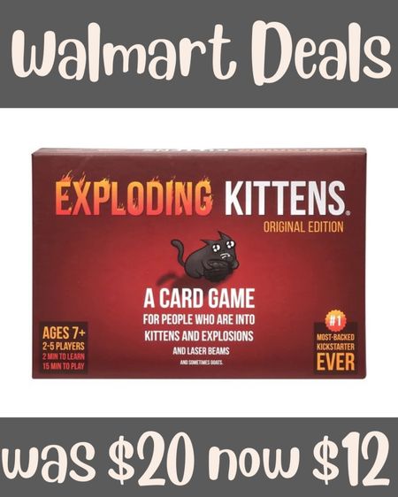 Walmart daily deals! 
| Walmart | Walmart deal | Walmart sale | Walmart finds | Walmart | sale | deals | last minute gifts | board games | family games | games for family | games for kids | kids toys | kids games | party game | Christmas | stocking stuffers | holiday 
#walmart #sale

#LTKHoliday #LTKGiftGuide #LTKsalealert
