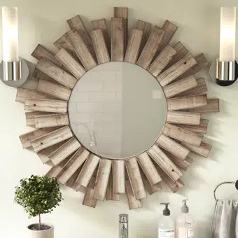 Brantley Burst Wood Accent Mirror | Wayfair North America