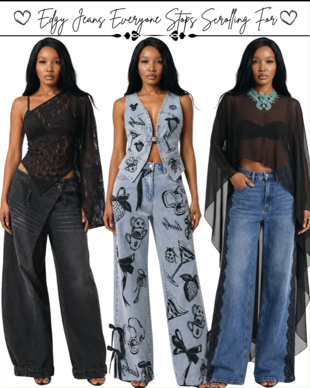 Some denim just hits differently.

The fit, the details, the way it instantly makes an outfit look styled without trying too hard. These are the kind of jeans that do all the work for you, whether you're dressing them up with heels or keeping it casual with sneakers.

If your wardrobe has been feeling a little repetitive lately, this might be the refresh you've been looking for.

Which pair would you wear first?

#DenimStyle #JeansOutfit #FashionLookbook #StyleInspiration #StreetStyle 

 #LTKMidsize #LTKPetite #LTKPlusSize