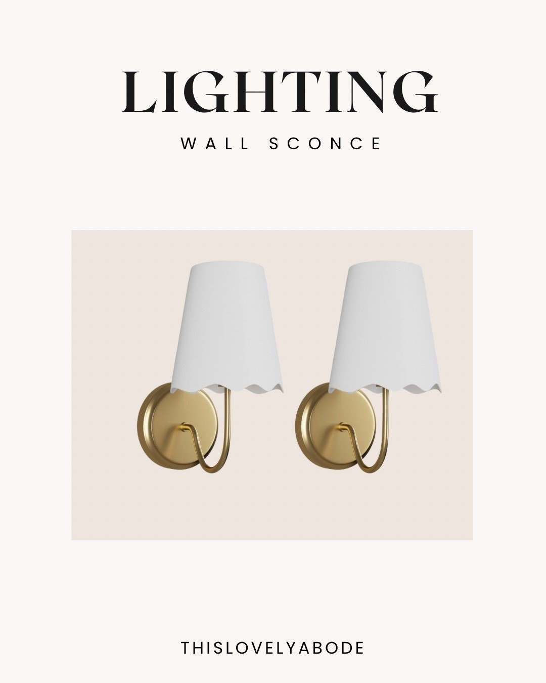 The prettiest wall sconce with a scalloped edge shade. 
#wallsconce #wayfair #lighting

#LTKHome