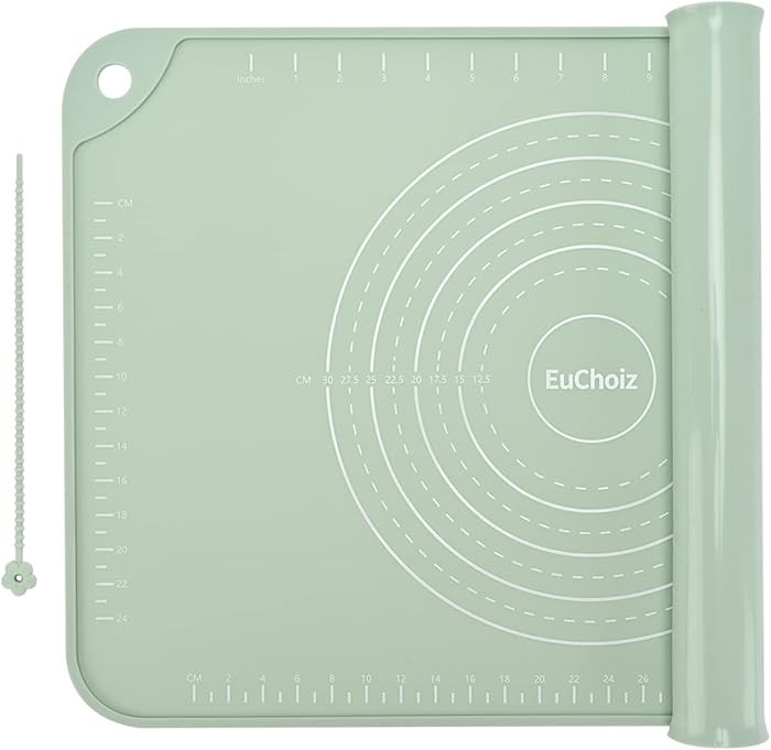 Silicone Pastry Mat 24"*16" Extra Thick Non Stick Baking Mat Food Grade Silicone Dough Rolling Ba... | Amazon (US)