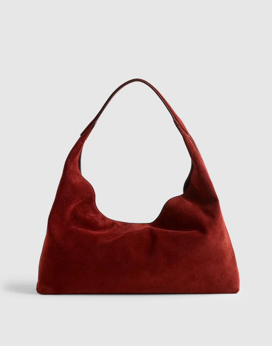 The Mylie Shoulder Bag in Italian Suede | Madewell