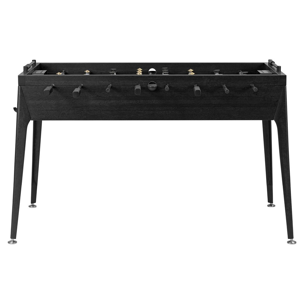 District Modern Classic Black Oak Foosball Game Table | Kathy Kuo Home