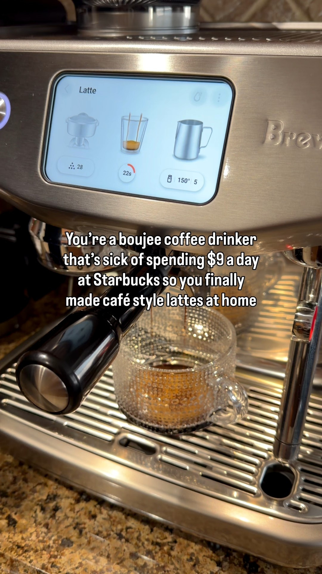 Our new coffee, espresso, latte machine and I’m in love with the prettiest glass mugs. The machine was a splurge but think of all the money you’ll save in the long run!

#LTKmorningroutine #LTKGiftGuide #LTKHome